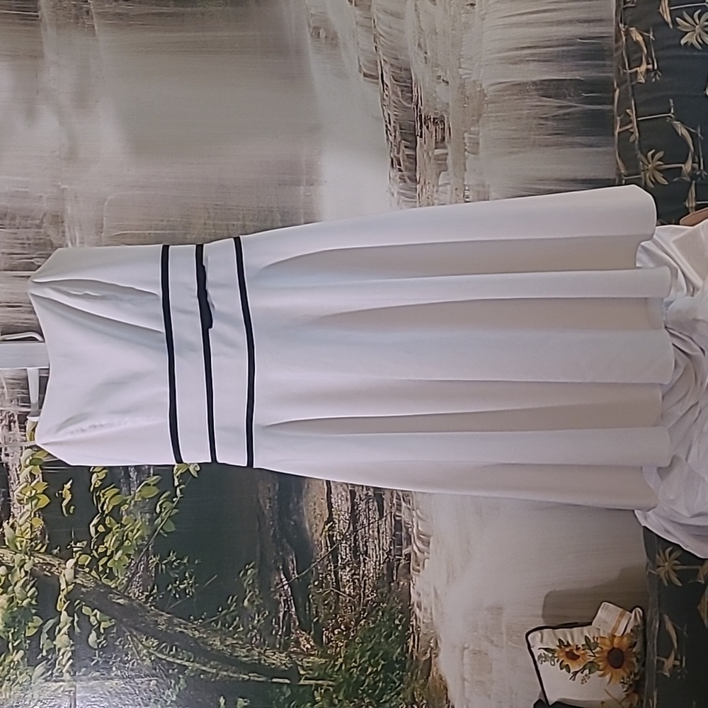 NWT! Studio 1940 Womens 10 elegant Feminine black white strapless formal dress